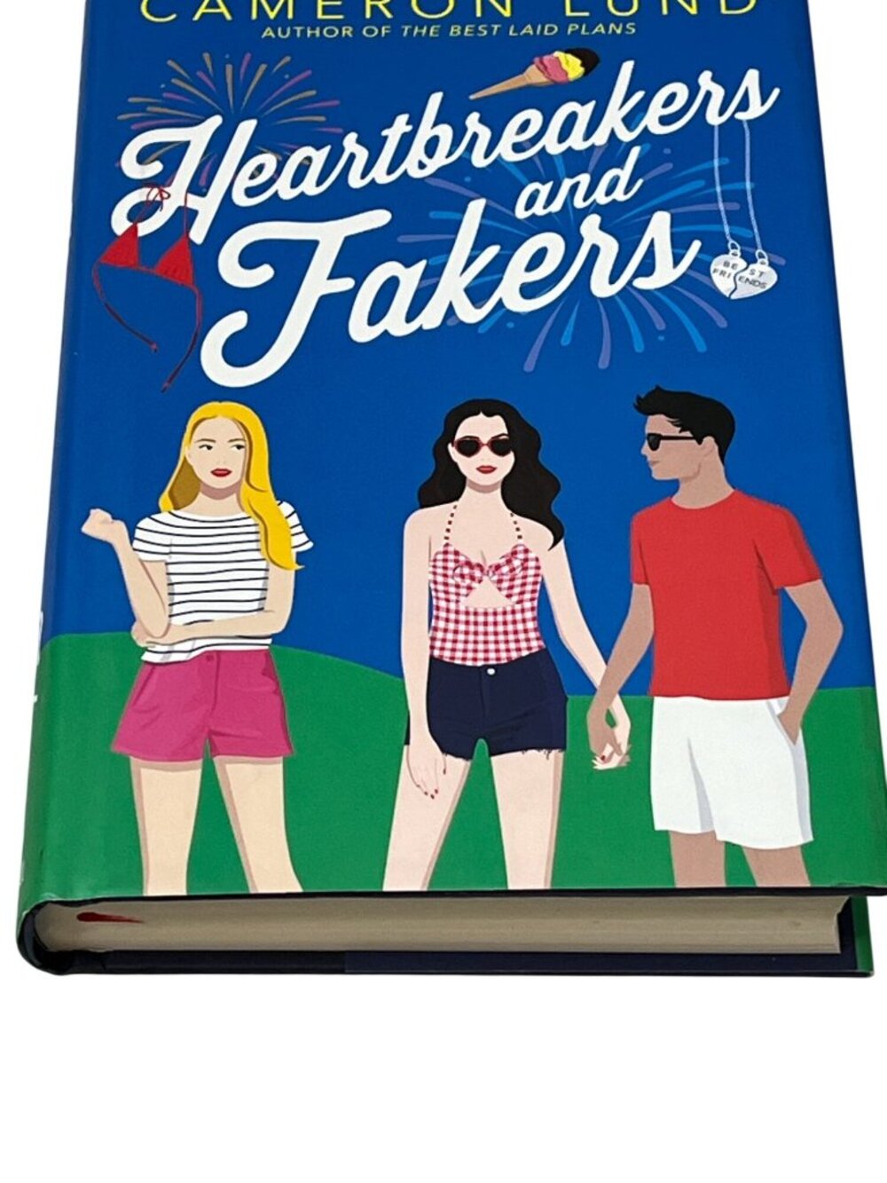 Heartbreakers and Fakers Cameron Lund YA Romance Comedy Book New Hardcover
